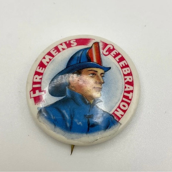 Vintage FIREMAN'S Celebration Advertising Pins - Picture 7 of 9